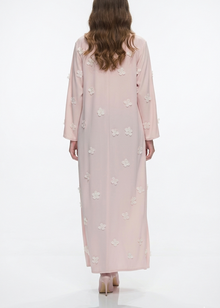 Rosé Élégance Abaya